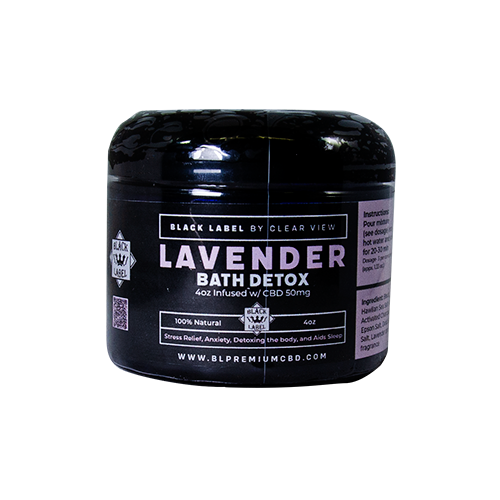 Black Label Lavender CBD Bath Salts 50mg / 3oz